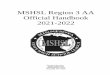 MSHSL Region 3 AA Official Handbook 2021-2022