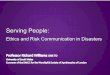 Richard Williams Ethics & Risk Communication 9 February 