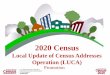 2020 Census Local Update of Census Addresses Operation 