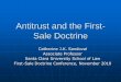 Antitrust and the First-Sale Doctrine - Santa Clara Law