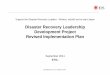 Disaster Recovery Leadership Development Project Revised 