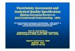 Uncertainty Assessment and Analytical Quality Specification