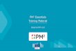 PM² Essentials Training Material - European Academy