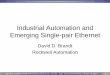 Industrial Automation and Emerging Single-pair Ethernet