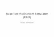 Reaction Mechanism Simulator (RMS)