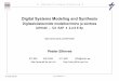 Digital Systems Modeling and Synthesis