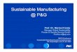 Sustainable Manufacturing @ P&G - OECD