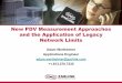 New PDV Measurement Approaches and the Application of 