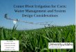 Center Pivot Irrigation for Corn: Water Management and 