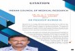 DR. M. O. T. IYENGAR MEMORIAL AWARD 2017 DR PRADEEP KUMAR …
