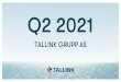 Tallink Grupp 2021 Q2 Presentation