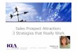 Sales Prospect Attraction: 3 Strategies that Really Work