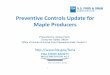 Preventive Controls Update for Maple Producers
