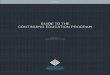 EGBC - Guide to the Continuing Education Program (CEP) V1