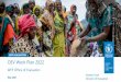 WFP EVALUATION OEV Work Plan 2022