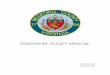 PERSONNEL POLICY MANUAL 2 - Bedford County, Virginia