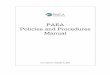 PAEA Policies and Procedures Manual