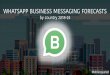 WHATSAPP BUSINESS MESSAGING FORECASTS