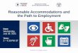 Reasonable Accommodations and the Path to Employment