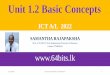 Unit 1.2 Basic Concepts