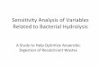Sensitivity Analysis of Variables Related to Bacterial 