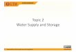 Topic 2 Water Supply and Storage