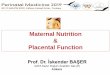 Maternal Nutrition Placental Function
