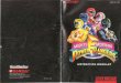 Mighty Morphin Power Rangers - Nintendo SNES - Manual 