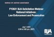 FY2021 BJA Solicitation Webinar National Initiatives: Law 
