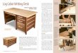 Log Cabin Writing Desk - Woodworking Edge