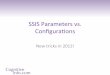 SSIS#Parameters#vs.# Conﬁguraons# - Cognitive Info