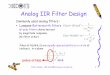 Analog IIR Filter Design - National Chiao Tung University