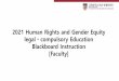 2021 Human Rights and Gender Equity legalㆍcompulsory 
