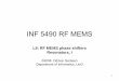 INF 5490 RF MEMS - UiO