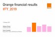 Orange financial results #FY 2019