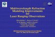 Space Flight Center Multiwavelength Refraction Modeling 