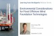 Environmental Considerations for Fixed Offshore Wind