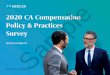 2020 CA Compensation Policy & Practices Survey