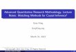 Advanced Quantitative Research Methodology, Lecture