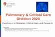 Pulmonary & Critical Care Division 2020