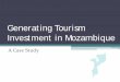 Generating Tourism Investment in Mozambique