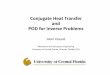 Conjugate Heat Transfer and POD for Inverse Problems
