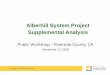 Alberhill System Project Supplemental Analysis