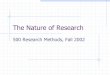 The Nature of Research - Semantic Scholar