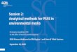 Analytical methods for PFAS in environmental media