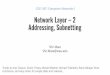 Network Layer –2 Addressing, NAT, ICMP