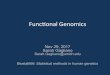 Func%onal Genomics - University of Michigan