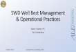 SWD Well Best Management & Operational Practices