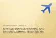 Airfield surface marking and Ground Lighting teaching aid