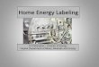 Home Energy Labeling